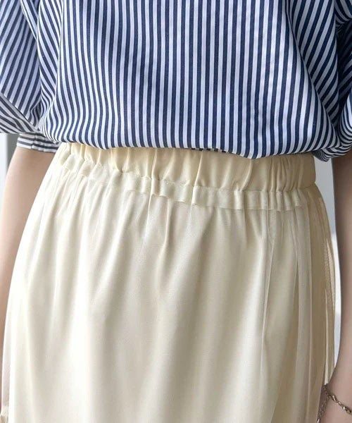 Classical Elf ふわっと愛らしく。チュールティアードロングスカート商品画像-23