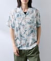 NAVY SARARI レーヨンアロハプリントシャツ メンズ商品サムネイル-1