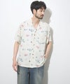 NAVY SARARI レーヨンアロハプリントシャツ メンズ商品サムネイル-1