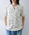 NAVY SARARI レーヨンアロハプリントシャツ メンズ商品サムネイル-2
