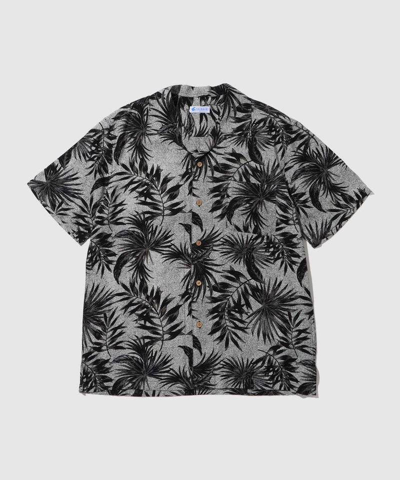 NAVY  SARARI レーヨンアロハプリントシャツ メンズ商品画像-3