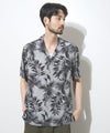NAVY SARARI レーヨンアロハプリントシャツ メンズ商品サムネイル-3
