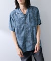 NAVY SARARI レーヨンアロハプリントシャツ メンズ商品サムネイル-6