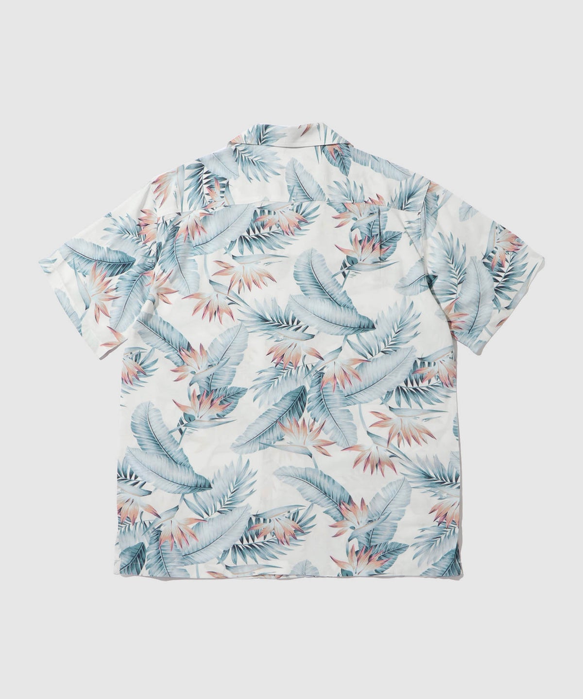 NAVY SARARI レーヨンアロハプリントシャツ メンズ