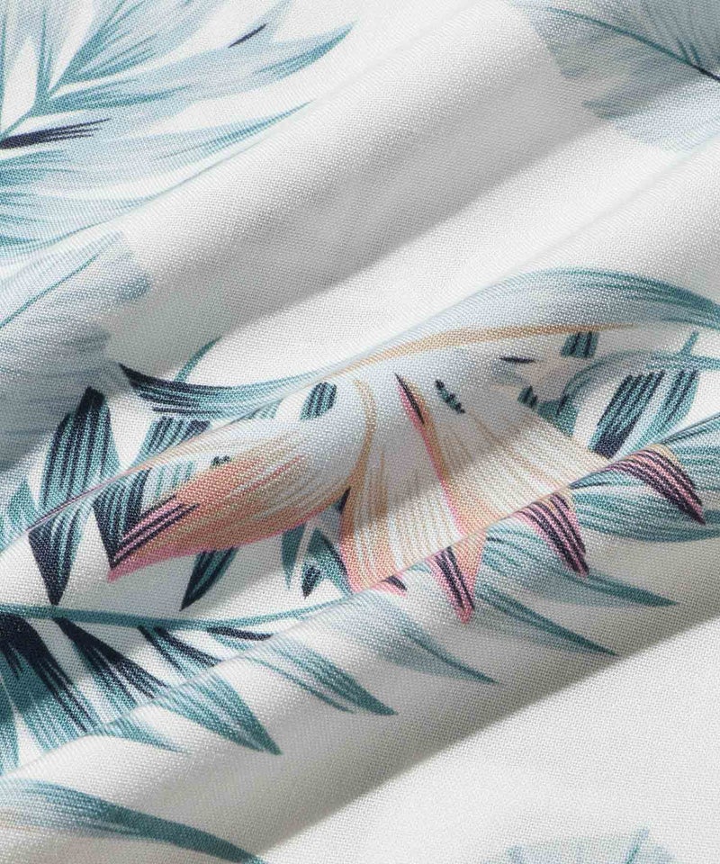 NAVY SARARI レーヨンアロハプリントシャツ メンズ商品画像-8