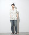 NAVY SARARI レーヨンアロハプリントシャツ メンズ商品サムネイル-11