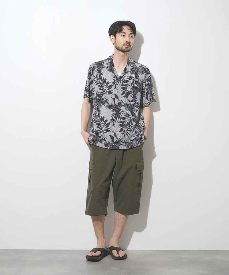 NAVY SARARI レーヨンアロハプリントシャツ メンズ商品画像-14