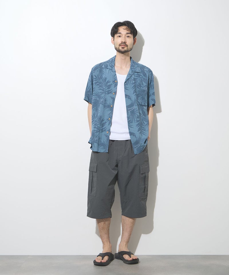 NAVY SARARI レーヨンアロハプリントシャツ メンズ商品画像-23
