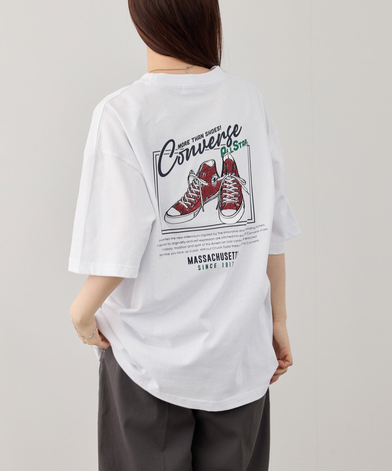 CONVERSE サガラ刺繍Tシャツ メンズ
