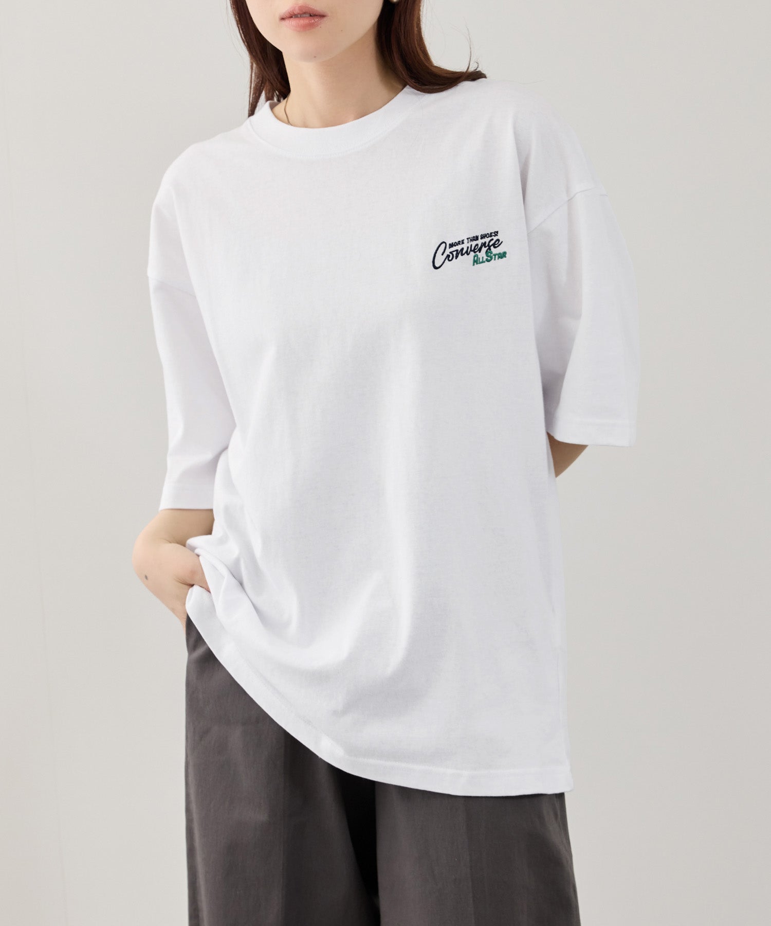 CONVERSE サガラ刺繍Tシャツ メンズ