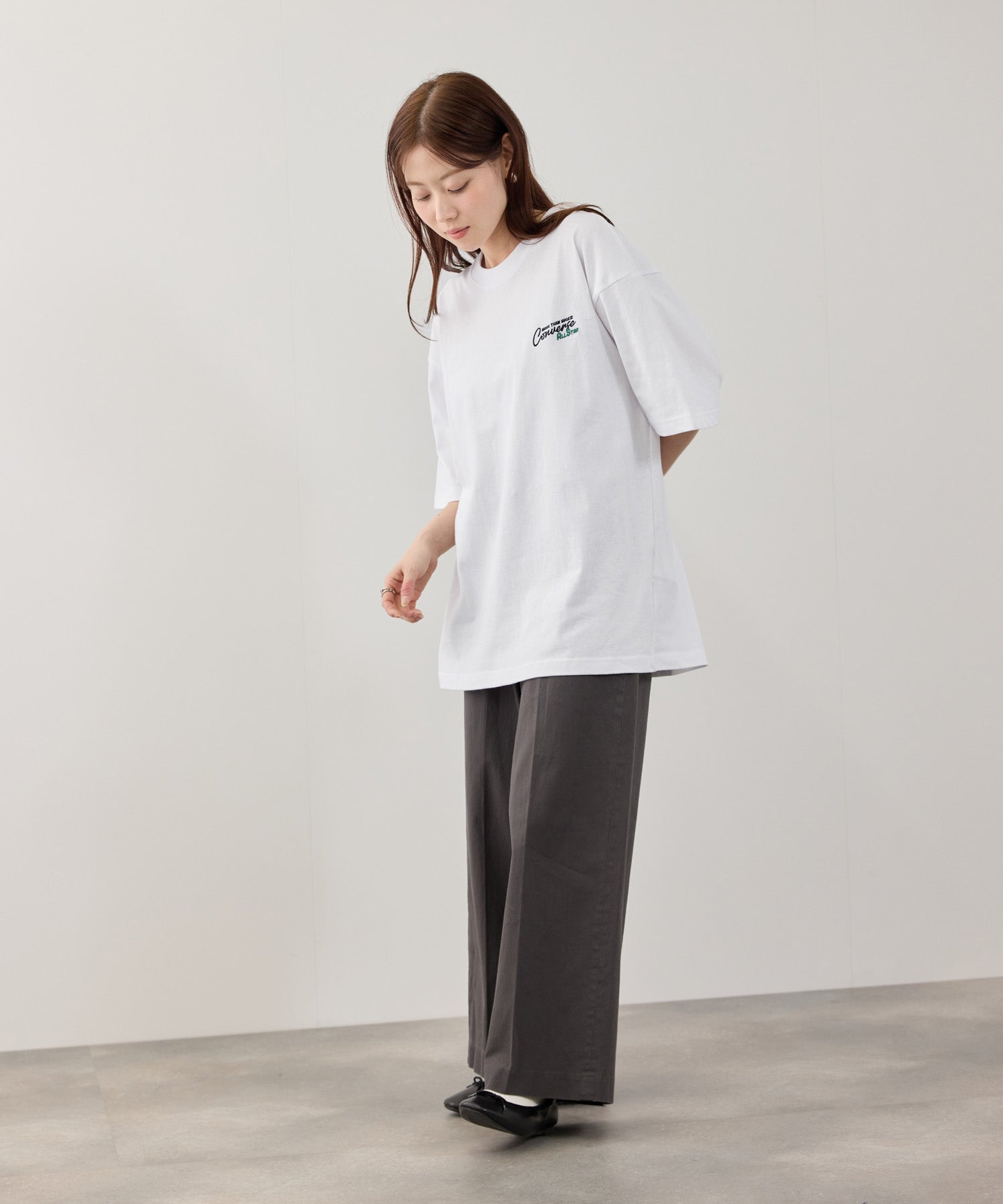 CONVERSE サガラ刺繍Tシャツ メンズ