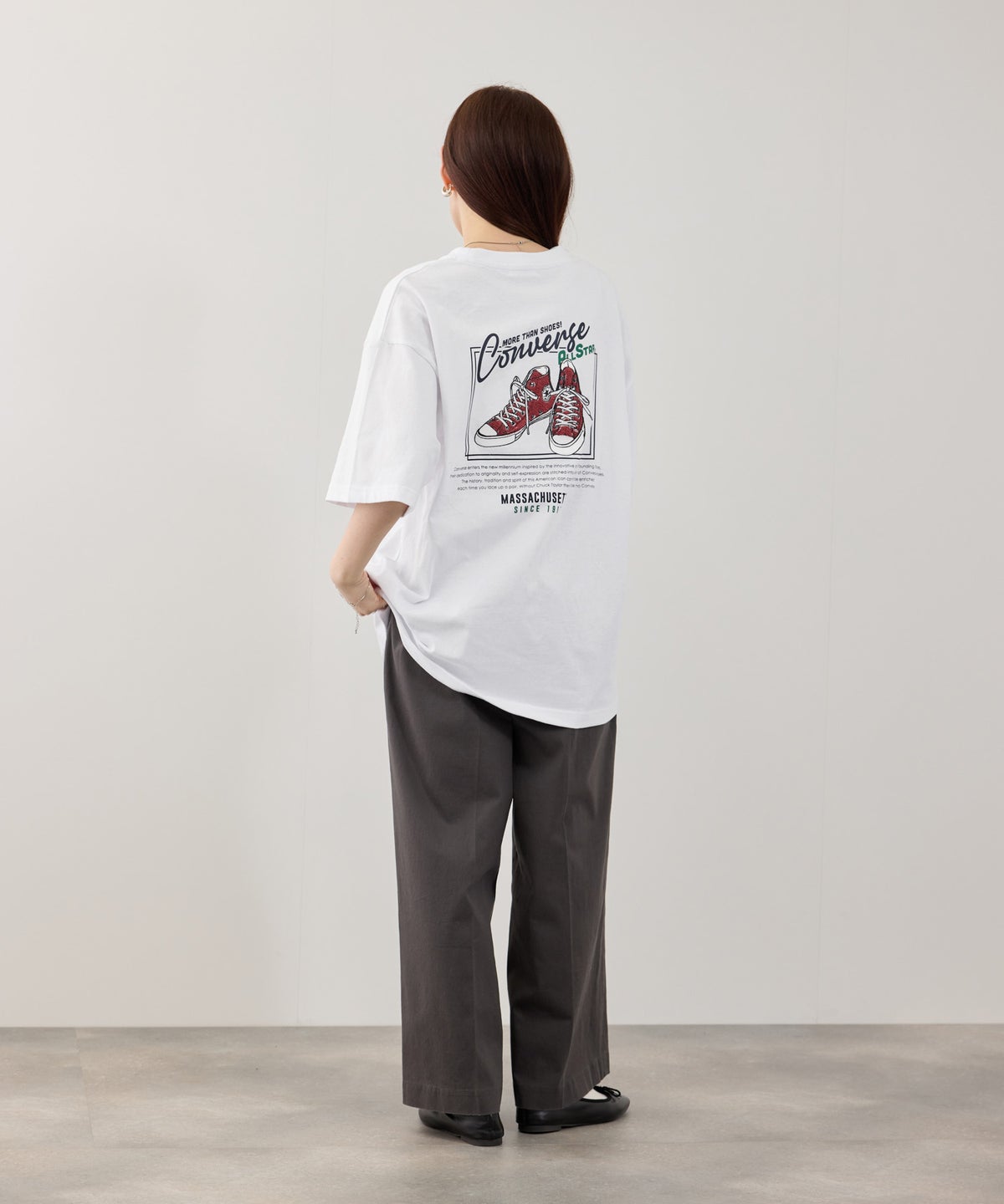 CONVERSE サガラ刺繍Tシャツ メンズ メール便 対応商品