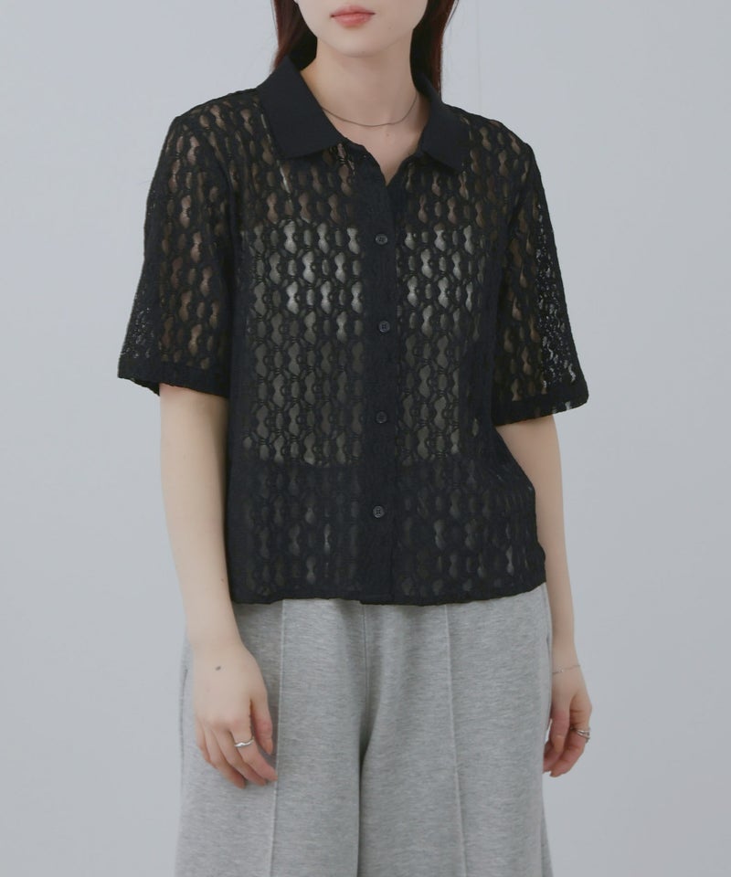 Free Nature 総レースミニシャツ レディース商品画像-3