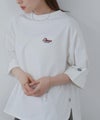 DISCUS  ワンポイント刺繍Tシャツ 6分袖 レディース メール便 対応商品商品サムネイル-6
