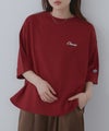 DISCUS  ワンポイント刺繍Tシャツ 6分袖 レディース メール便 対応商品商品サムネイル-13