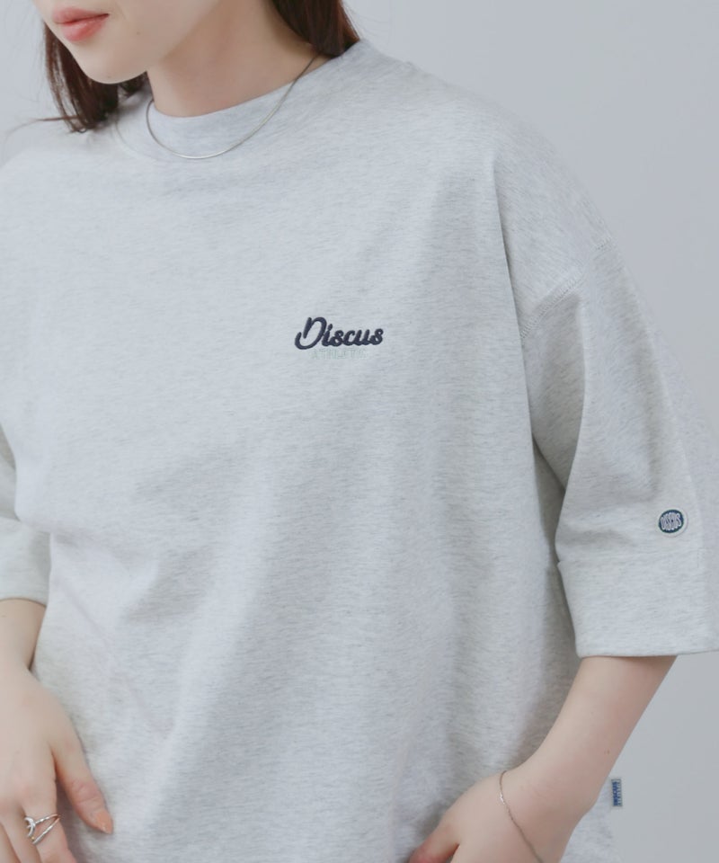 DISCUS ワンポイント刺繍Tシャツ 6分袖 レディース メール便 対応商品商品画像-19