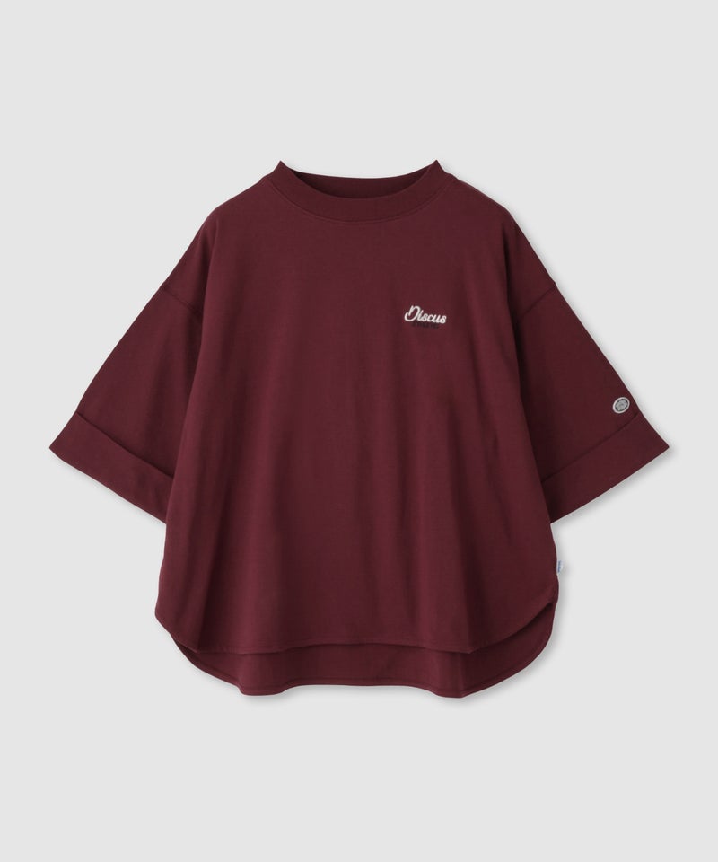 DISCUS ワンポイント刺繍Tシャツ 6分袖 レディース メール便 対応商品商品画像-23
