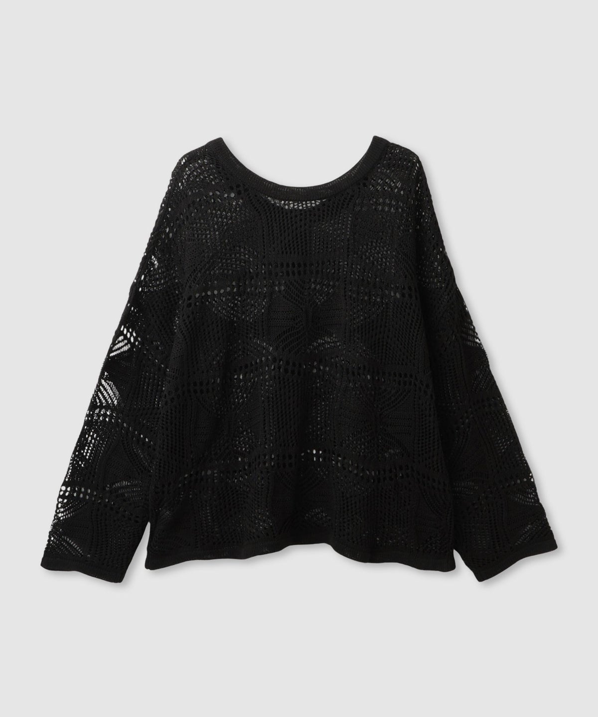 Free Nature クロシェ調 透かし編み ショートカーディガン レディース