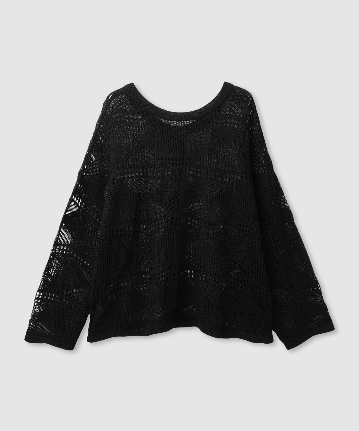 Free Nature クロシェ調 透かし編み ショートカーディガン レディース