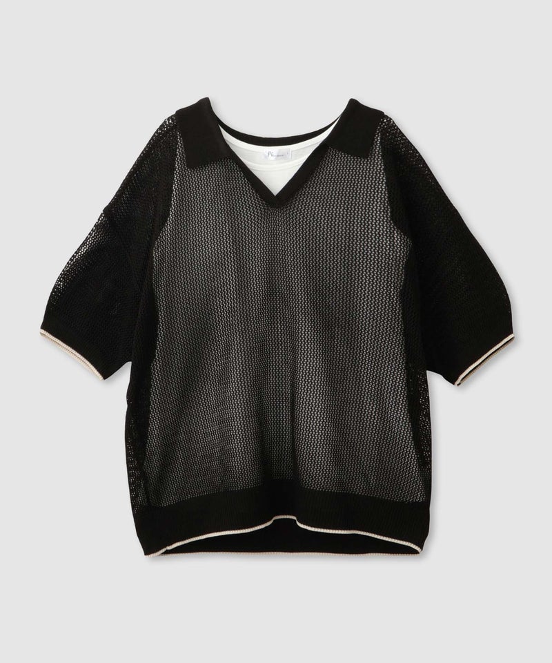 Free Nature ニットポロアンサンブル レディース商品画像-2