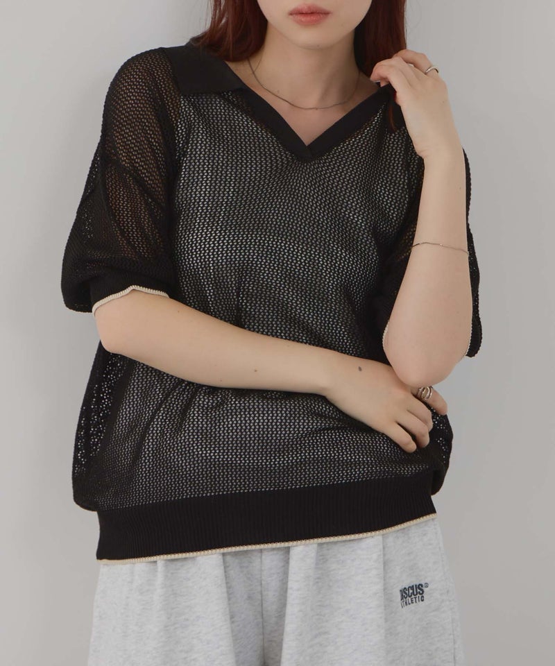 Free Nature  ニットポロアンサンブル レディース商品画像-7