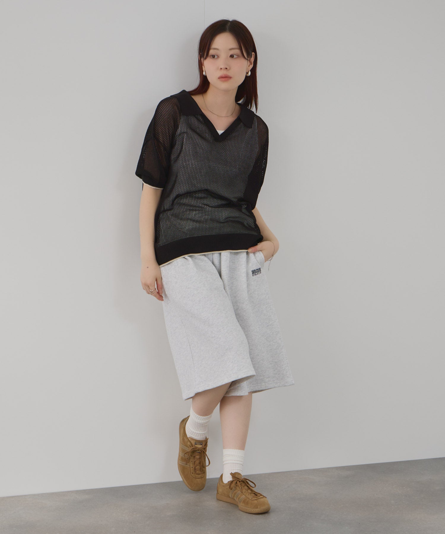 Free Nature ニットポロアンサンブル レディース