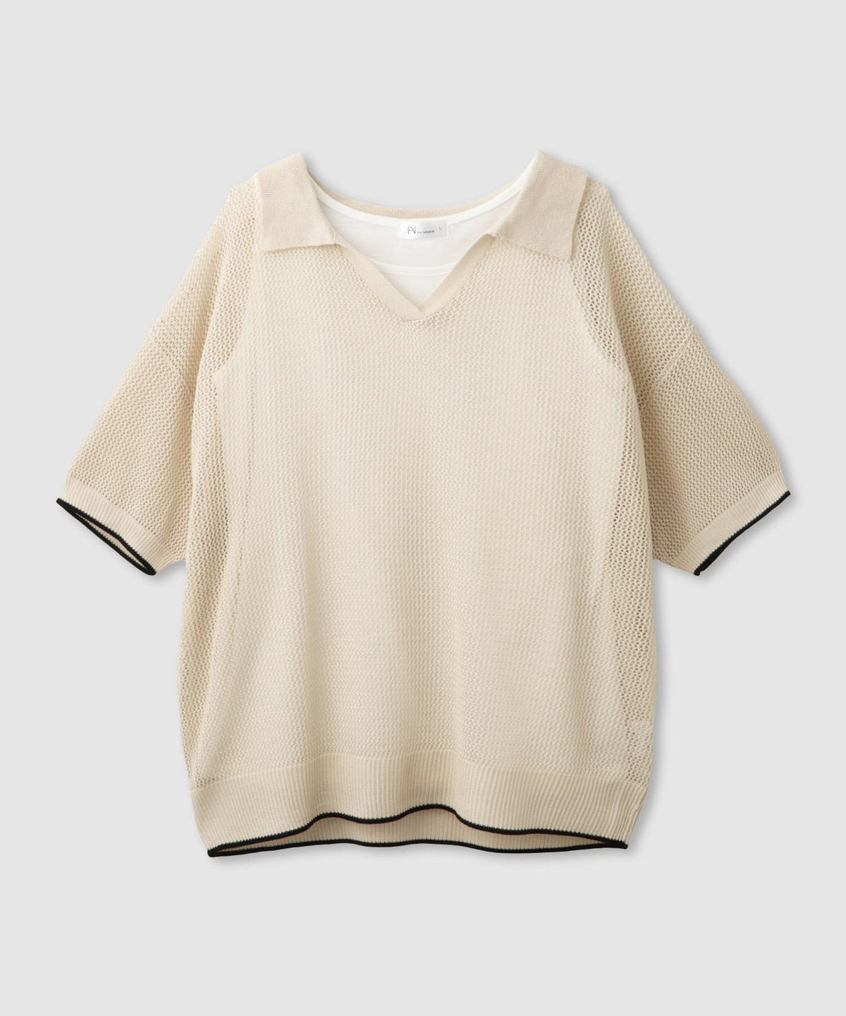 Free Nature ニットポロアンサンブル レディース