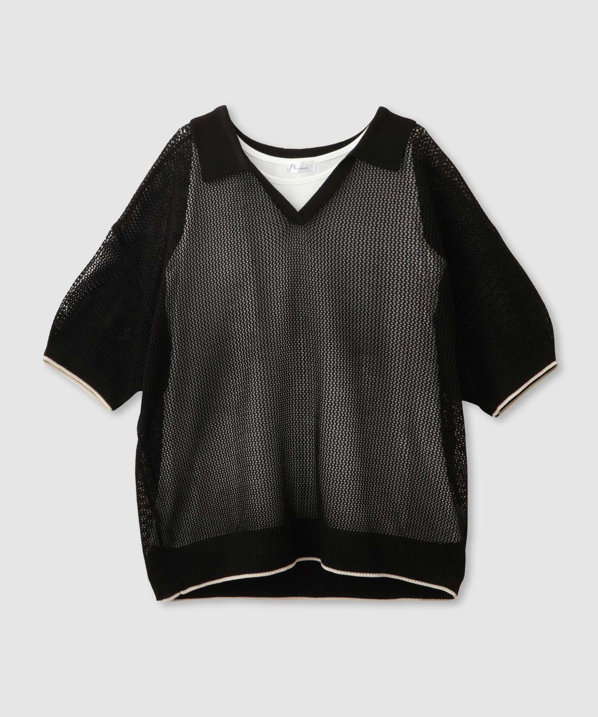 Free Nature ニットポロアンサンブル レディース