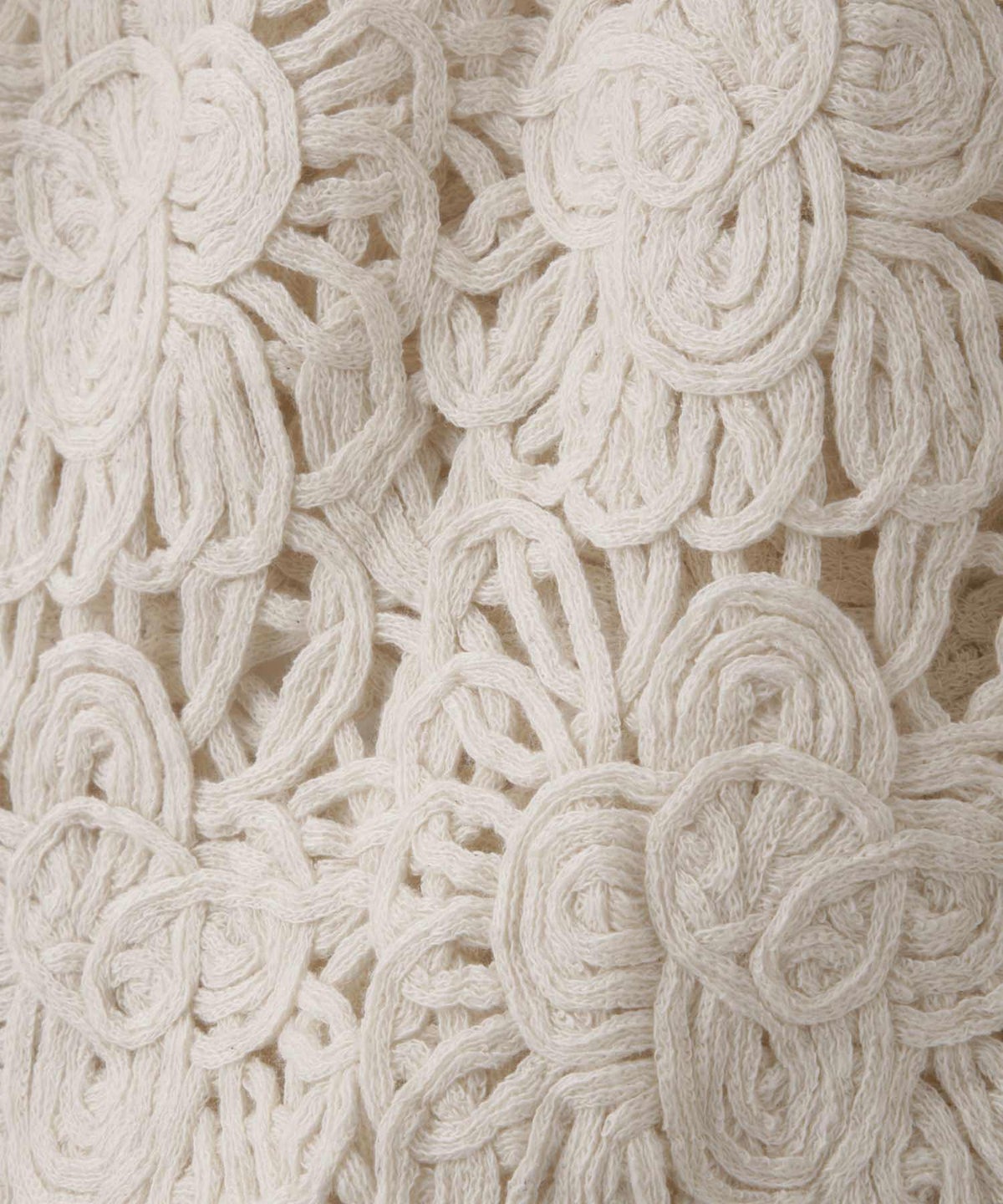 Free Nature フラワーモチーフ クロシェ ベスト レディース