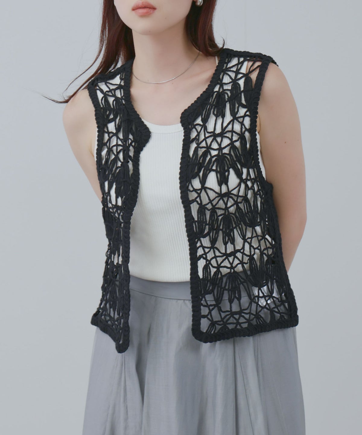 Free Nature マシン クロシェ ベスト レディース