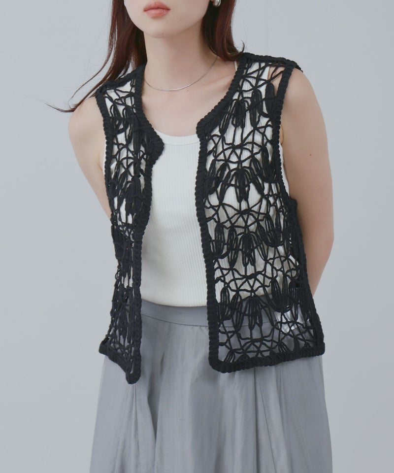 Free Nature  マシン クロシェ ベスト レディース商品画像-1