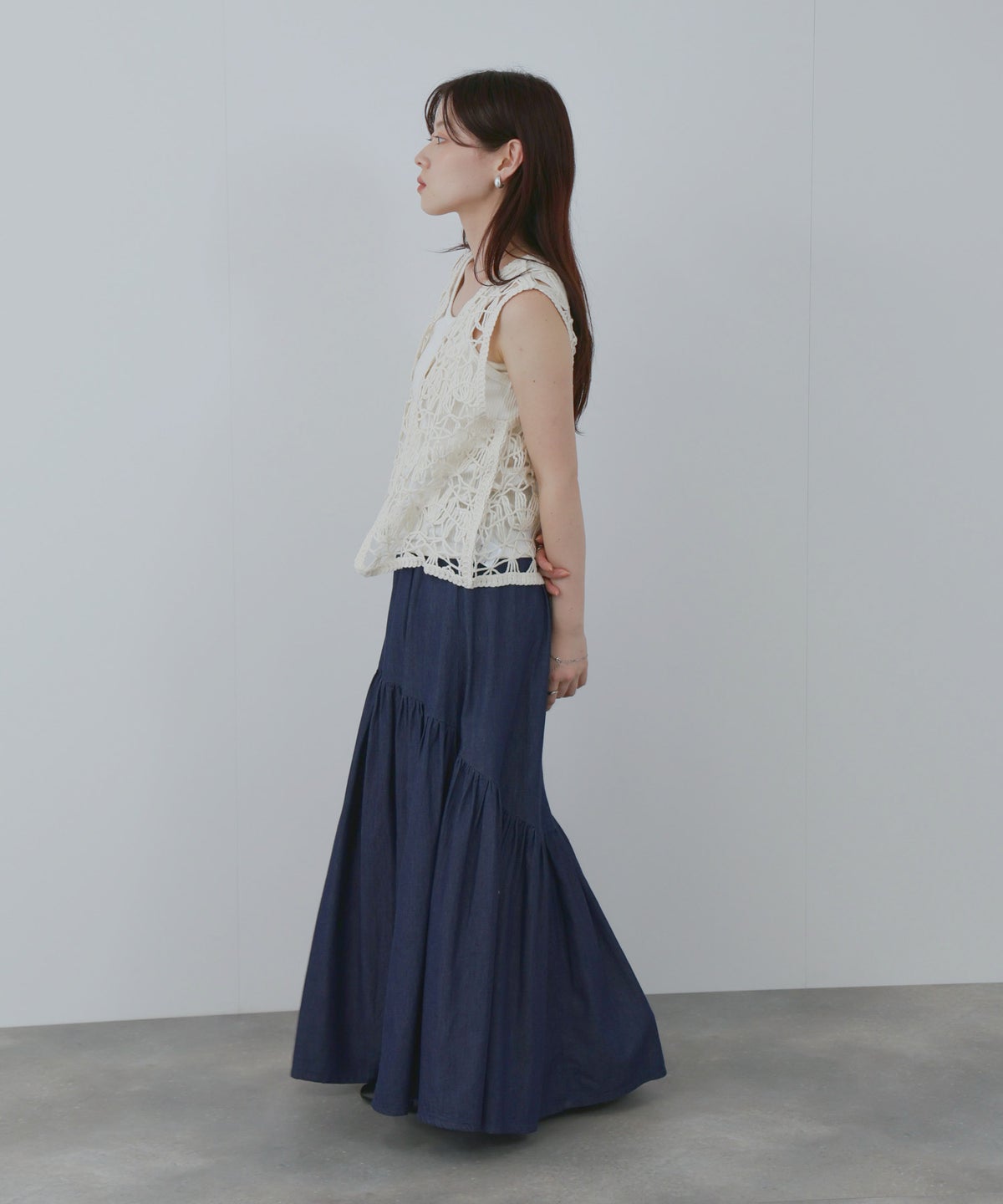 Free Nature マシン クロシェ ベスト レディース