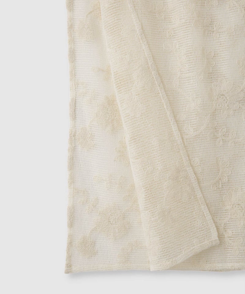 Free Nature コットン刺繍メッシュレースラップマキシスカート レディース商品画像-21