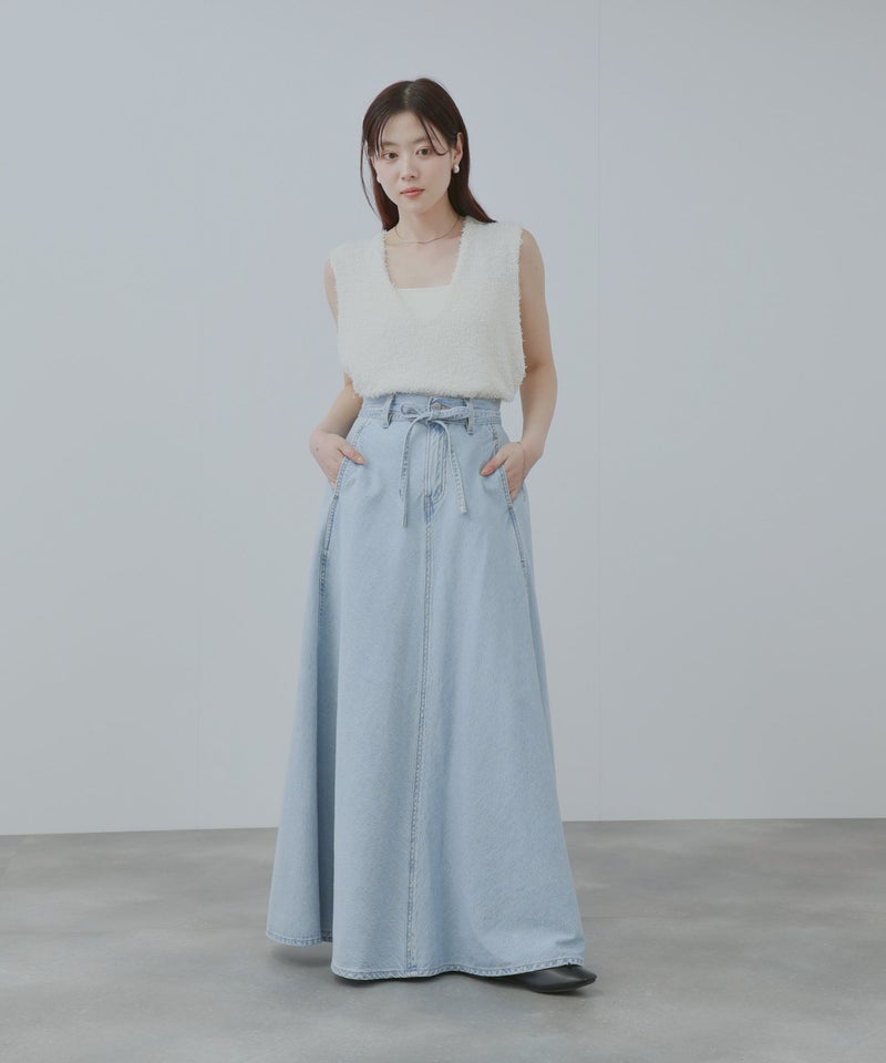 Levi's(R) ミッドライズ ストレッチ デニムロングスカート レディース商品画像-5