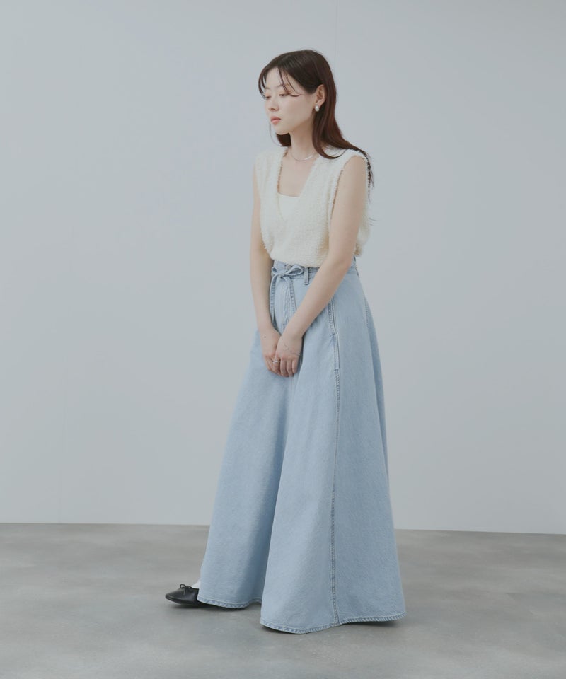 Levi's(R) ミッドライズ ストレッチ デニムロングスカート レディース商品画像-6