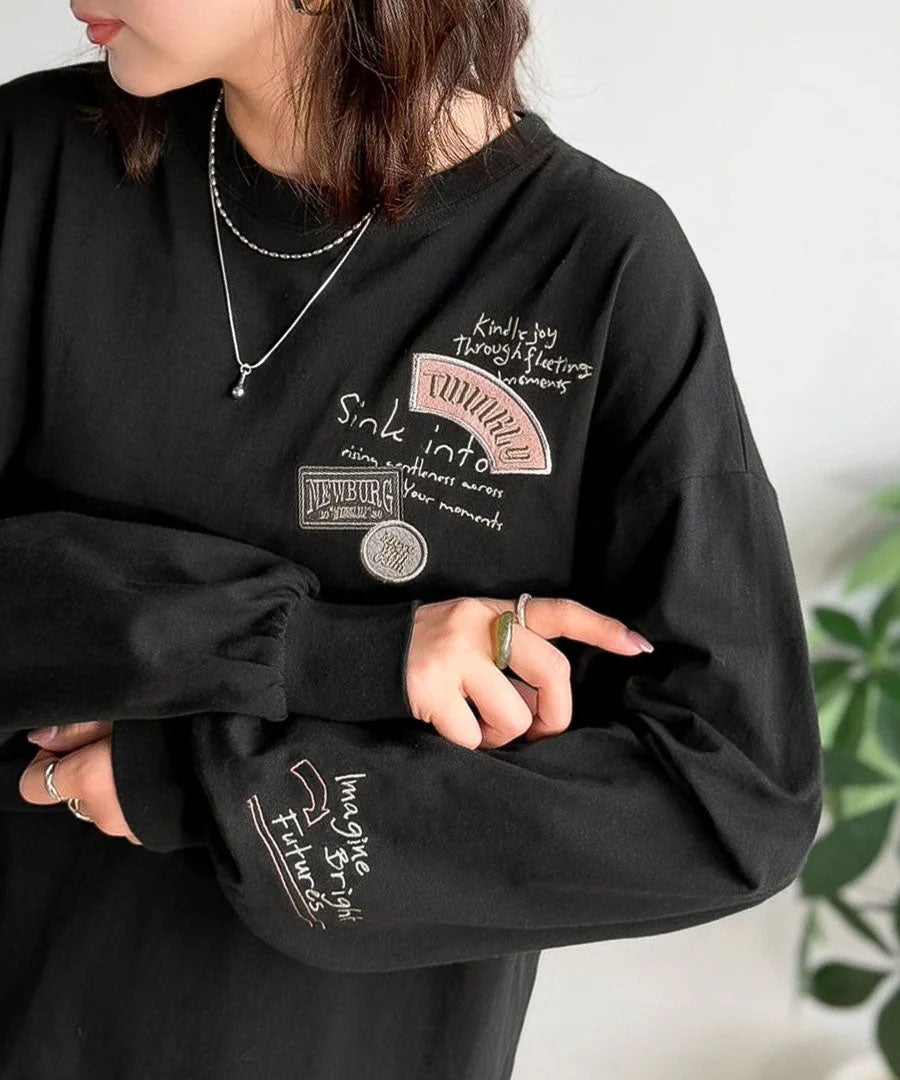 ベンガル刺繍細コールトップス
