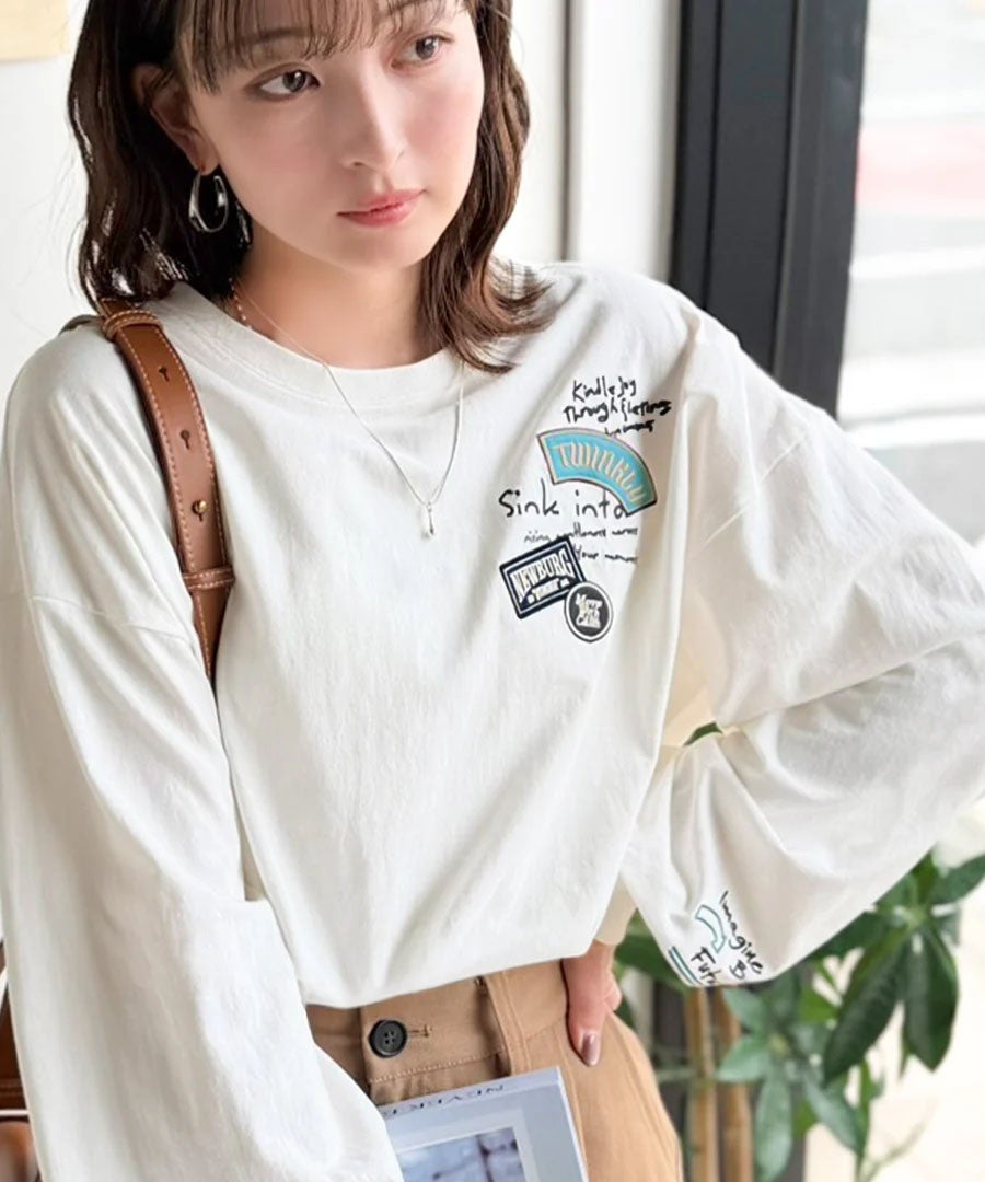 ベンガル刺繍細コールトップス