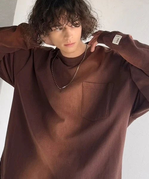 Classical Elf 《JaVaジャバコラボ》垢抜け！大人のストリートstyleを作る。綿100％スプレーダイオーバーサイズTシャツ（長袖） 商品画像-2