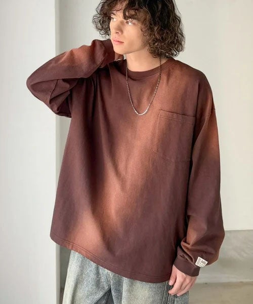 Classical Elf 《JaVaジャバコラボ》垢抜け!大人のストリートstyleを作る。綿100%スプレーダイオーバーサイズTシャツ(長袖) 商品画像-14