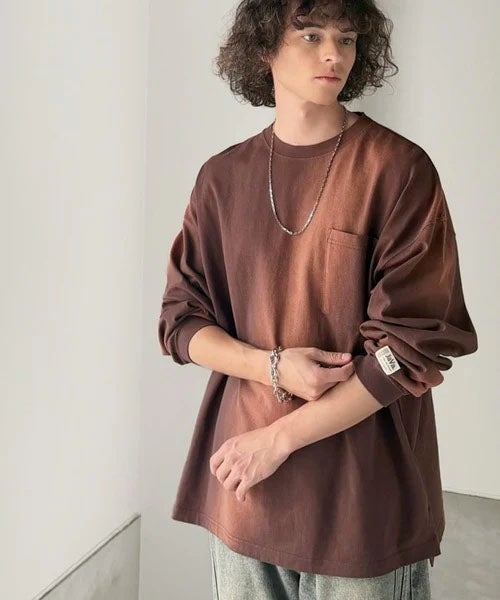 Classical Elf 《JaVaジャバコラボ》垢抜け!大人のストリートstyleを作る。綿100%スプレーダイオーバーサイズTシャツ(長袖) 商品画像-17