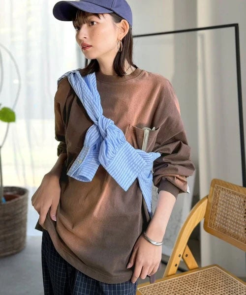 Classical Elf 《JaVaジャバコラボ》垢抜け!大人のストリートstyleを作る。綿100%スプレーダイオーバーサイズTシャツ(長袖) 商品画像-20