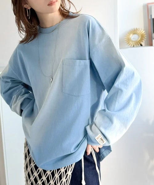 Classical Elf 《JaVaジャバコラボ》垢抜け!大人のストリートstyleを作る。綿100%スプレーダイオーバーサイズTシャツ(長袖) 商品画像-28