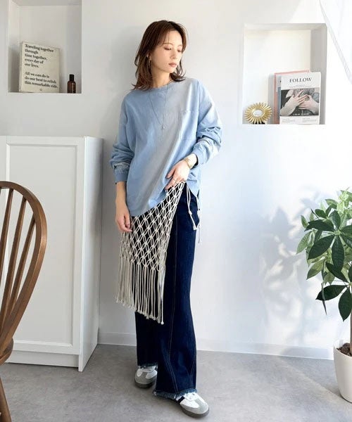 Classical Elf 《JaVaジャバコラボ》垢抜け！大人のストリートstyleを作る。綿100％スプレーダイオーバーサイズTシャツ（長袖） 商品画像-29