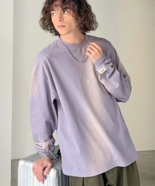 Classical Elf 《JaVaジャバコラボ》垢抜け!大人のストリートstyleを作る。綿100%スプレーダイオーバーサイズTシャツ(長袖) 商品画像-31