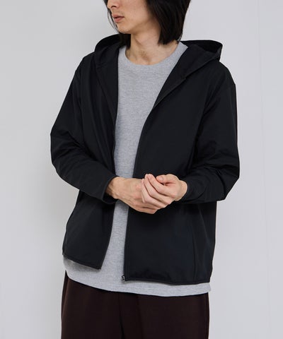 NAVY SARARI テックジョーゼットZIPパーカー メンズ