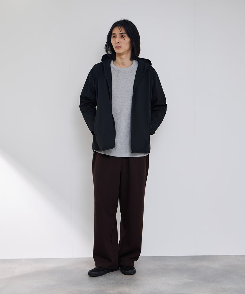 NAVY  SARARI テックジョーゼットZIPパーカー メンズ商品画像-5