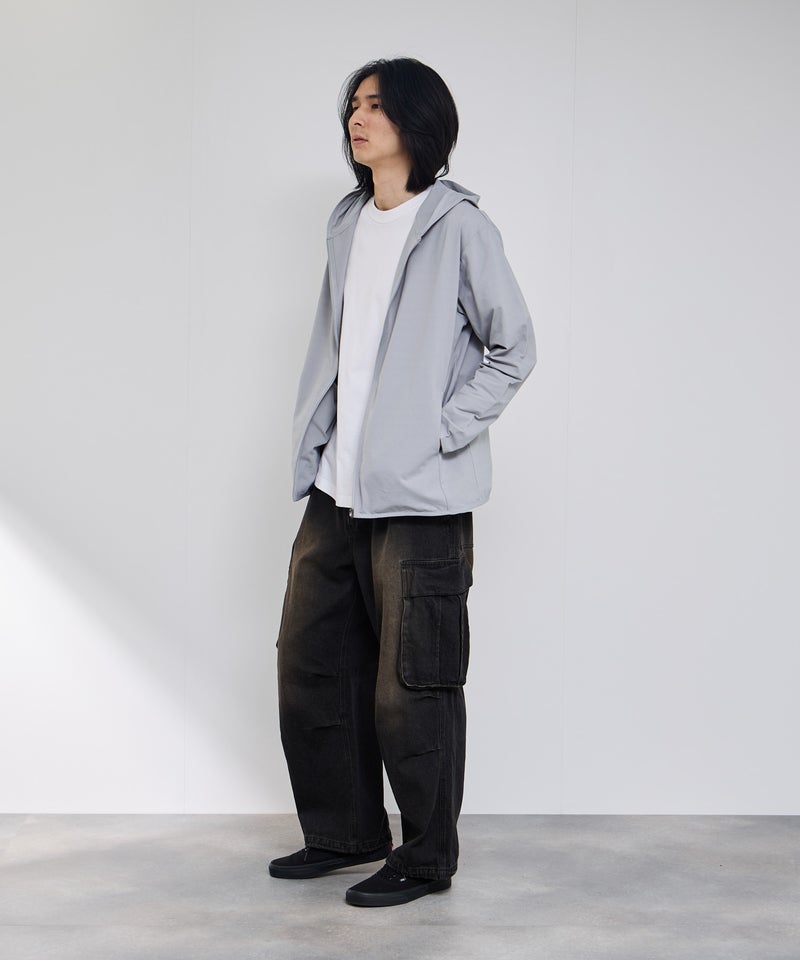 NAVY SARARI テックジョーゼットZIPパーカー メンズ商品画像-10