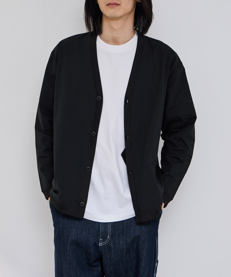 NAVY  SARARI テックジョーゼットカーディガン メンズ商品画像-1