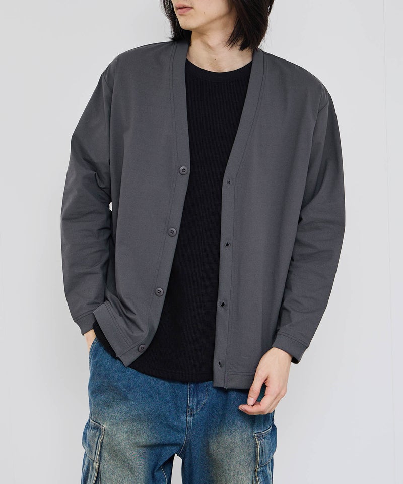 NAVY SARARI テックジョーゼットカーディガン メンズ商品画像-2