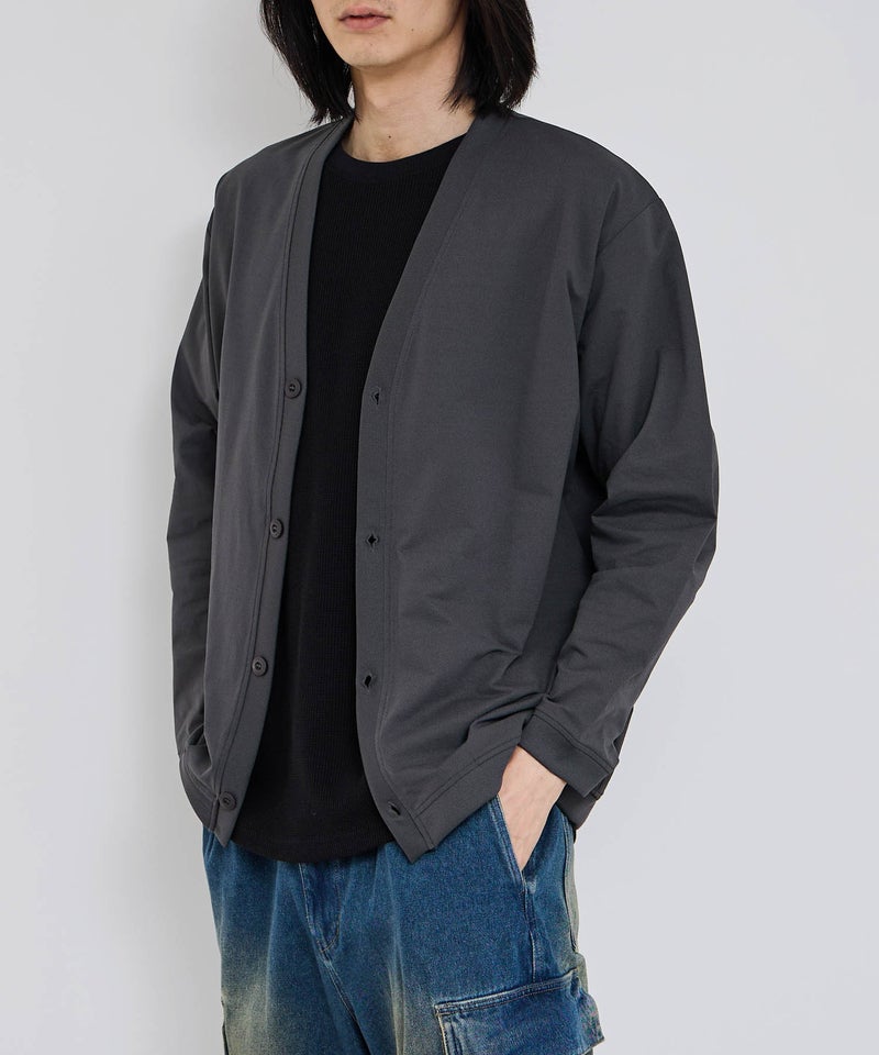 NAVY  SARARI テックジョーゼットカーディガン メンズ商品画像-7